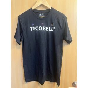Taco Bell Logo TShirt Retro Fast Food Graphic Tee Black Small